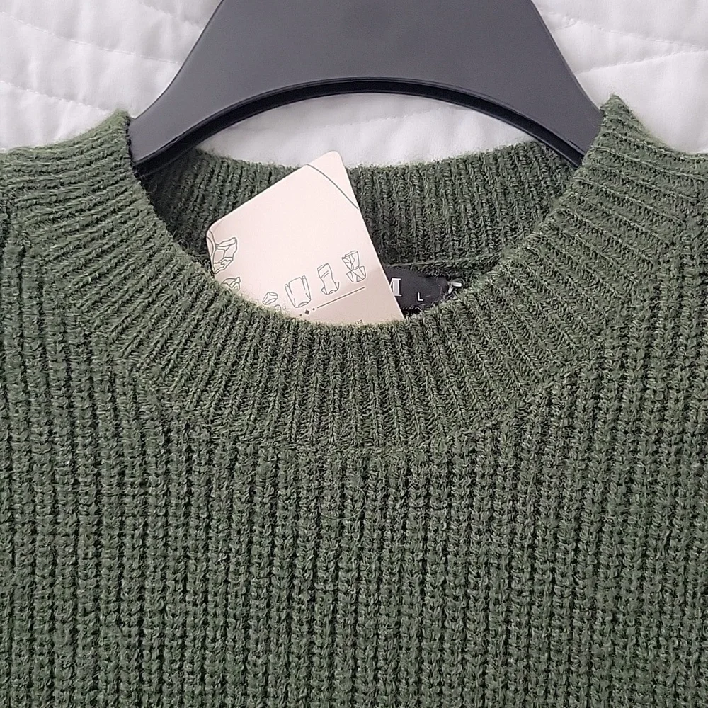 Women's Ribbed Knit Turtleneck Bodycon Stretch Long Sleeve Tube Sweater Dress - Picture 9 of 11